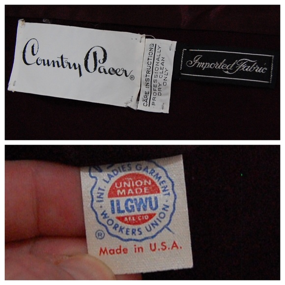 SOLD -- Vintage Fur Trim Coat (Country Pacer) - Picture 8 of 8